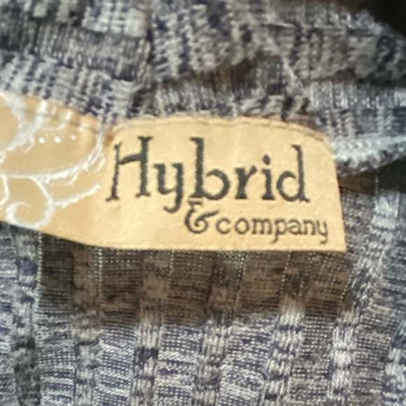 Short Sleeve, Long Open-Front Ribbed Cardigan, Navy/Grey - Picture 4 of 6